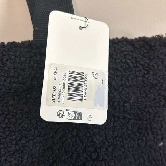 NWT Levi’s Sherpa Tote Bag Black - Picture 3 of 8